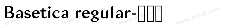 Basetica regular字体转换